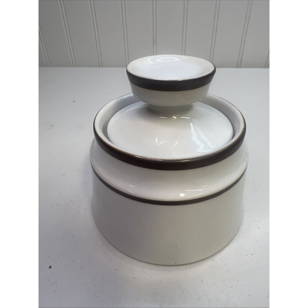 Noritake Primastone Tundra Stoneware Sugar Bowl w/ Lid